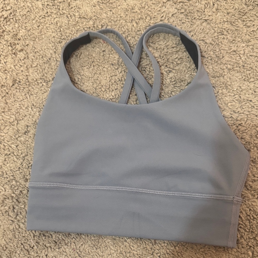 lululemon athletica Dual-Tone Gray and Black Sports Bra - Picture 2 of 2